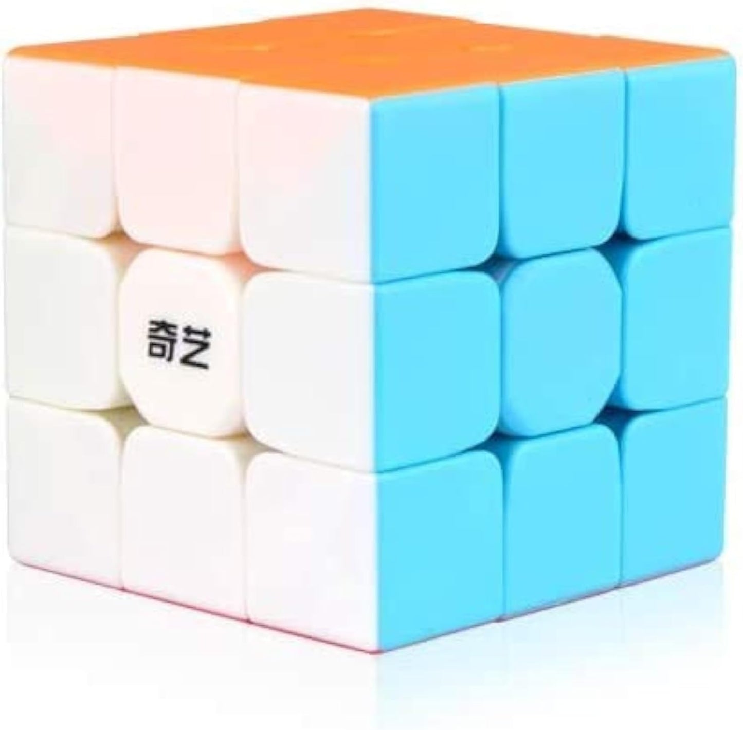 QY Toys Warrior W Speed Cube 3x3- Stickerless Magic Cube 3x3x3 Puzzles Toys (56mm), The Most Educational Toy to Effectively Improve Your Child's Concentration. (Standard Edition)