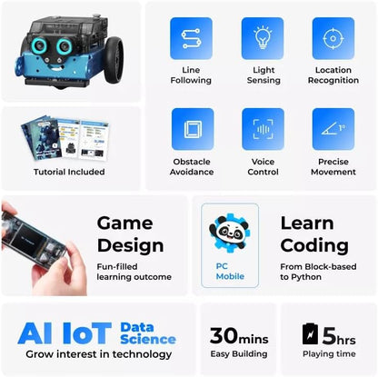 Makeblock mBot2 Coding Robot for Kids, Code Learning Support Scratch & Python Programming, Robotics Kit for Kids Ages 8-14 and up, Building STEM Robot Toys Gifts for Boys Girls