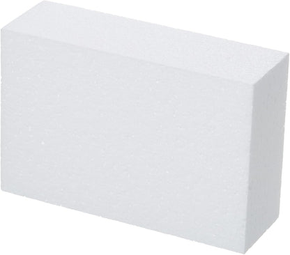 Crafare Craft Foam Blocks 10X10X4 Inch Polystyrene Squares Foam Block for Crafting for Arts School Projects Sculptures Floral Arrangements Modeling and Centerpieces
