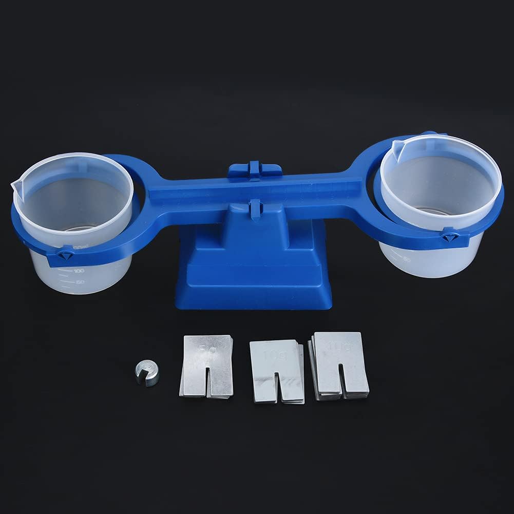 ASHATA Bucket Balance Kit Science Experiments Balance Math Tool 200g/1g (Simple Balance)