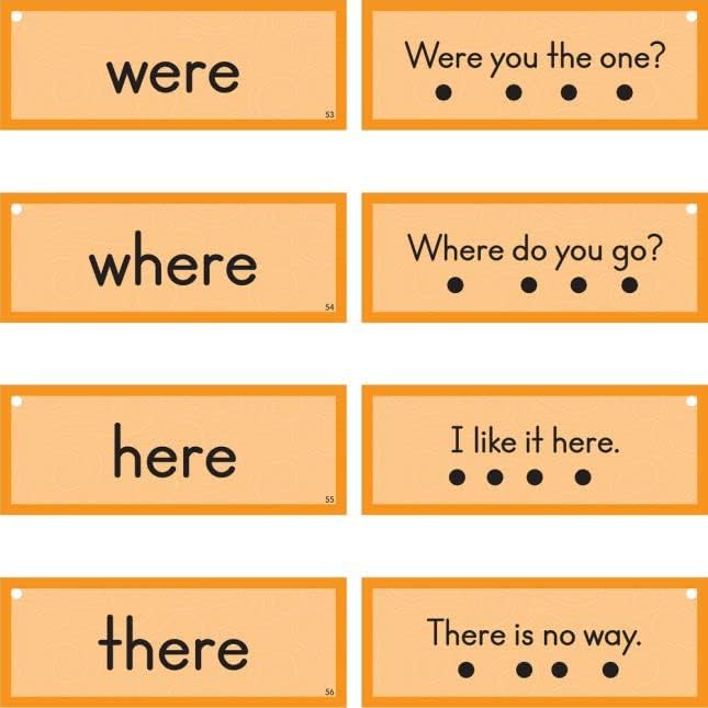 Really Good Stuff Tap and Track Tactile Sight Words and Sentence Cards - 100 Cards, Ages 5-7, Kindergarten and Up, Phonics Activity, Reading Game, Flash Cards, Learning