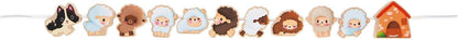 Janod - Stringable Farm-Themed Wooden Beads Set 11 Pieces - Designing Custom Jewelry - Imagination Development - Boosts Creativity and Motor Skills - Encourages Imaginative Play