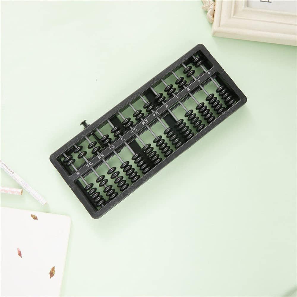 1 Piece Abacus 13 Digits, Abacus Chinese Vintage, Abacus Wooden, for Arithmetic Mathematic Education