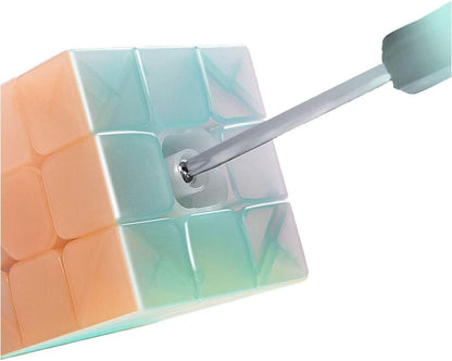 TANCH Qiyi Warrior W 3x3x3 Jelly Speed Cube Stickerless Transparent Magic Cube Puzzle Toy Colorful