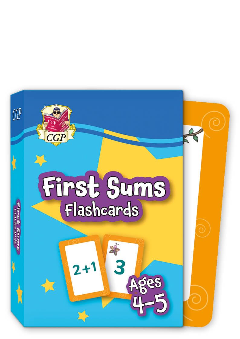 New First Sums Flashcards for Ages 4-5 (Reception): perfect for learning the number bonds to 10 (CGP Reception)