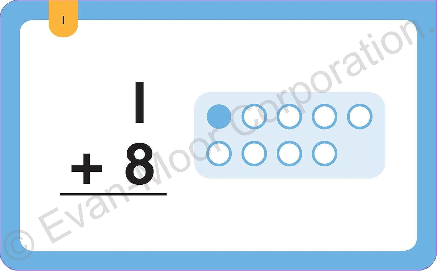 Evan-Moor® Learning Line Flashcards: Addition and Subtraction Facts to 10, Grade 1+ (Age 5+)