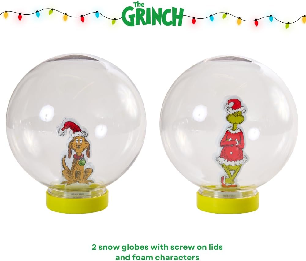 Disney Frozen Snow Globe Kit, DIY Snow Globe, Includes 2 Globes, Glitter, Sequins, Stickers – Elsa and Anna