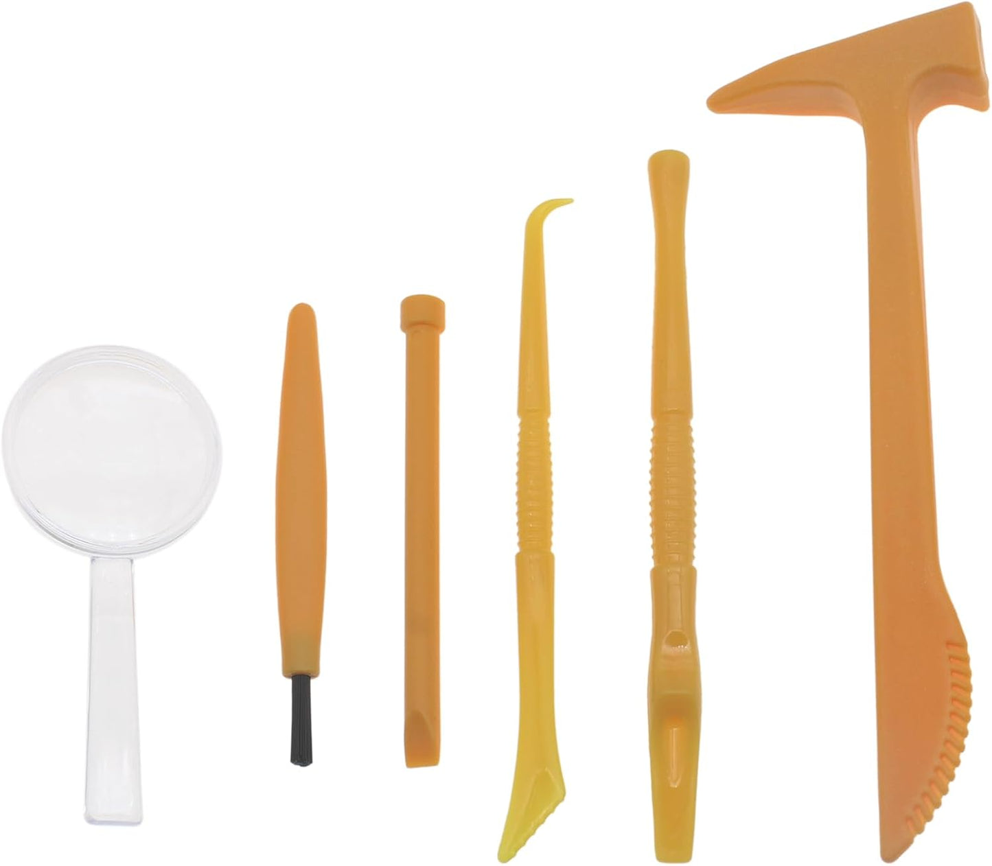 1 Set Dig Tool Set Plastic Dino Fossils Dig Kit Archaeological Excavation Tools for Archaeological Games or Excavation Experiment Courses