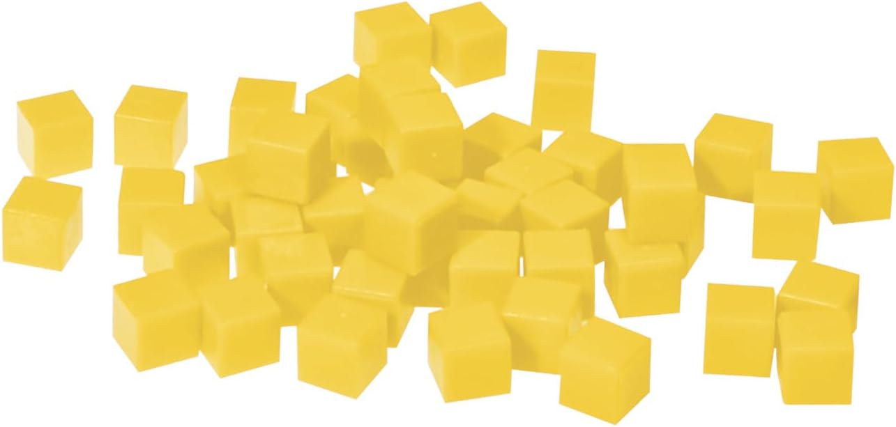 EAI Education Base Ten Units: Yellow Plastic - Set of 100