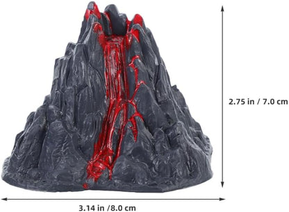 MERRYHAPY Realistic Mini Volcano Model with Erupting Lava Effect for Kids Science Experiments Classroom Demonstrations and Desktop Volcano Decoration 3.14X2.75X2.36In