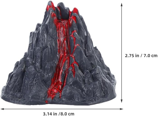 MERRYHAPY Realistic Mini Volcano Model with Erupting Lava Effect for Kids Science Experiments Classroom Demonstrations and Desktop Volcano Decoration 3.14X2.75X2.36In