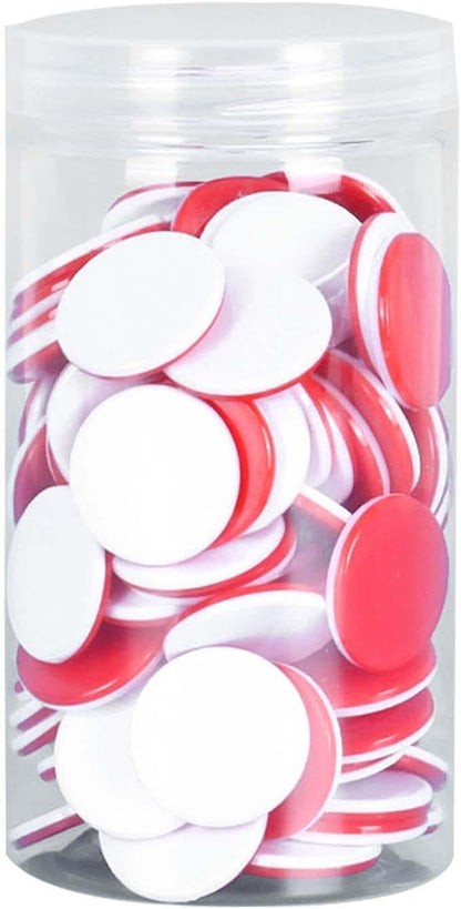 100 Pieces Learning Counters Two Color Counters for Math Practice Bingo Chips Math Counters for Kids for Game Classroom