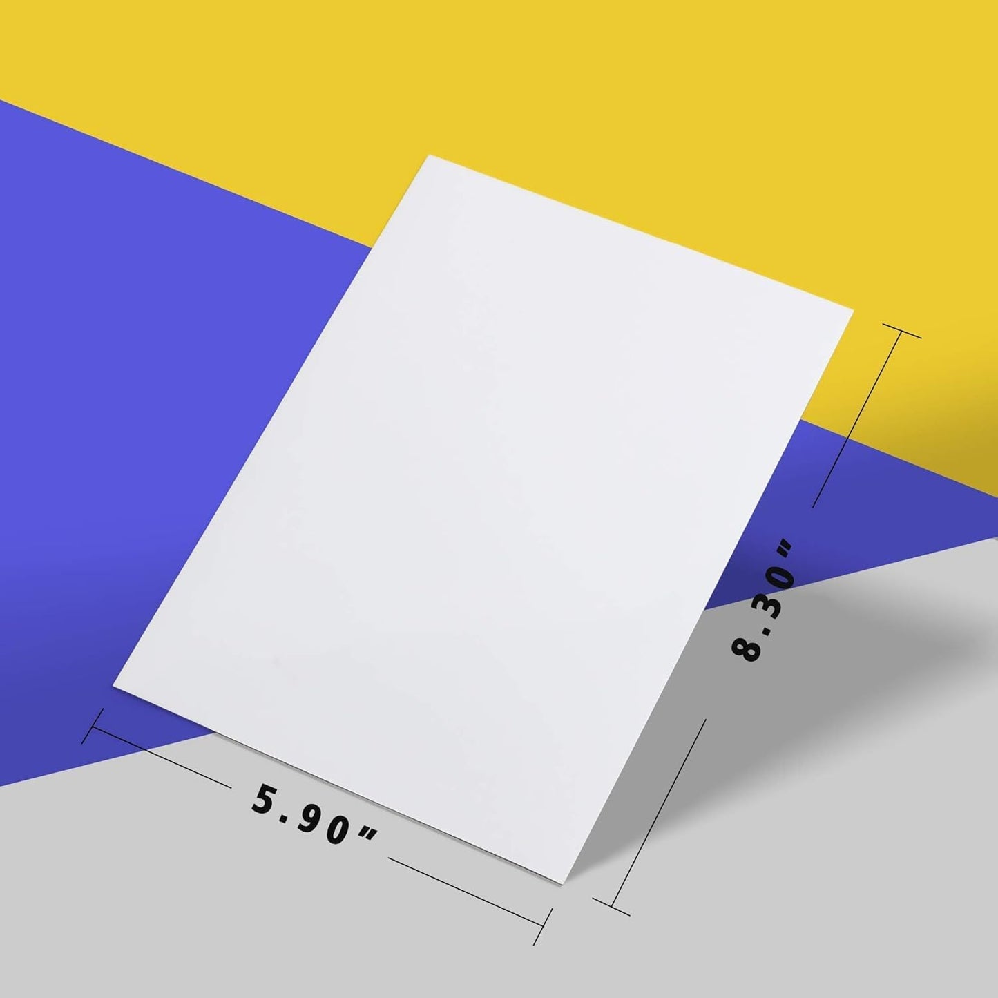 LLPT Dry Erase Magnetic Sheets 6 Packs 5.9” x 8.3” Reusable Washable No Adhesive Trimable Sticker Notes for Refrigerator Desktop Shelf DIY Whiteboard Color White (MSW598)