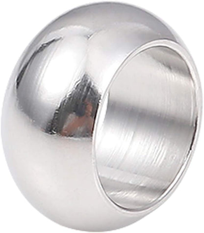 BEADIA Stainless Steel Spacer Beads 3x2.5mm Round Loose Charm Caps Beads for DIY Jewelry Making 100pcs with 1mm Hole