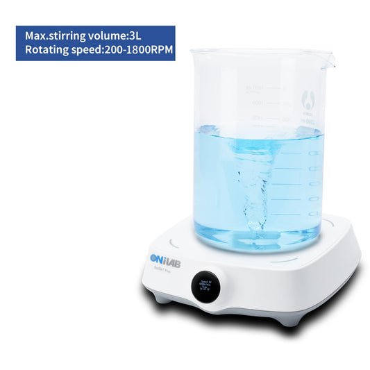 ONiLAB Magnetic Stirrer with 8PCS stir bar Set and stir bar Retriever, Magnetic Mixer Max Stirring Capacity 3000ml(No Heating)