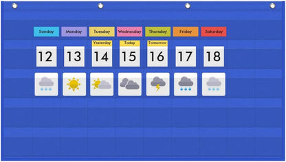 Eamay Hundreds Pocket Chart with 130 Number Cards, Number 1-100 Board Pocket Chart for Teacher Lessons in a Classroom or for Use at Home (100 Pockets)