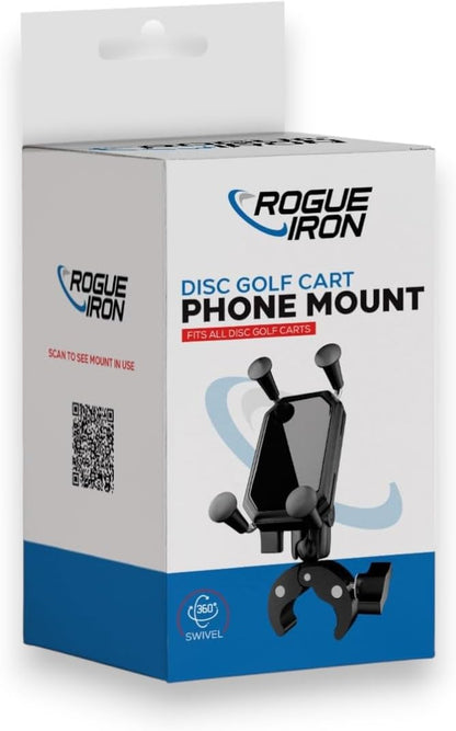 Rogue Iron Disc Golf Cart Phone Mount for Zuca Carts and All Other Disc Golf Carts