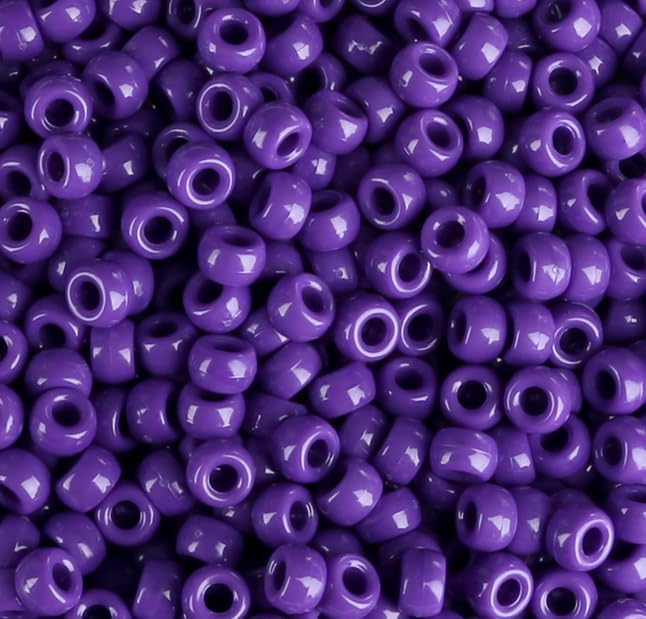 Red Pony Beads 1000Pcs 9mm Pony Beads Bulk Red Perler Beads for Friendship Bracelets Kandi Beads Hair Beads for Braids Beads for Crafts