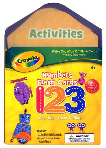 Crayola Numbers Flash Cards [With Wipe-Off Eraser and Crayola Dry Erase Marker] (Crayola (Piggy Toes Press)) by Piggy Toes Press (Corporate Author) (13-Jan-2011) Paperback