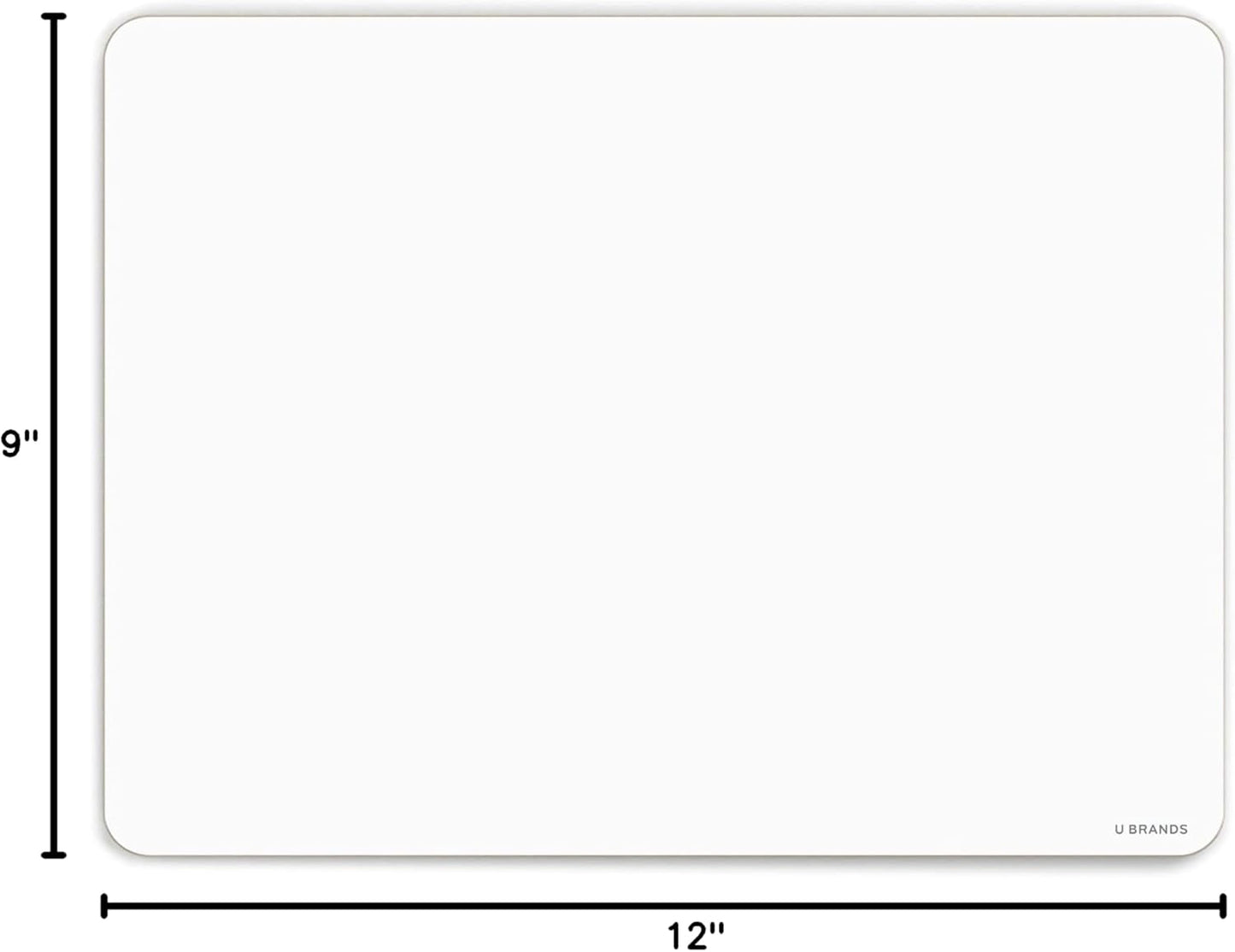 U Brands Dry Erase Lapboards, 10 Pack, 9" x 12", Double-Sided Small Whiteboards for School, Student Lapboards for Classroom, School & Homeschool Supplies, Portable Mini Whiteboard Set