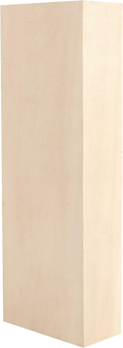 JAPCHET 2 Packs 10 x 3.5 x 1.7 Inch Basswood Blocks, Natural Unfinished Blocks for Carving, Crafting and Whittling