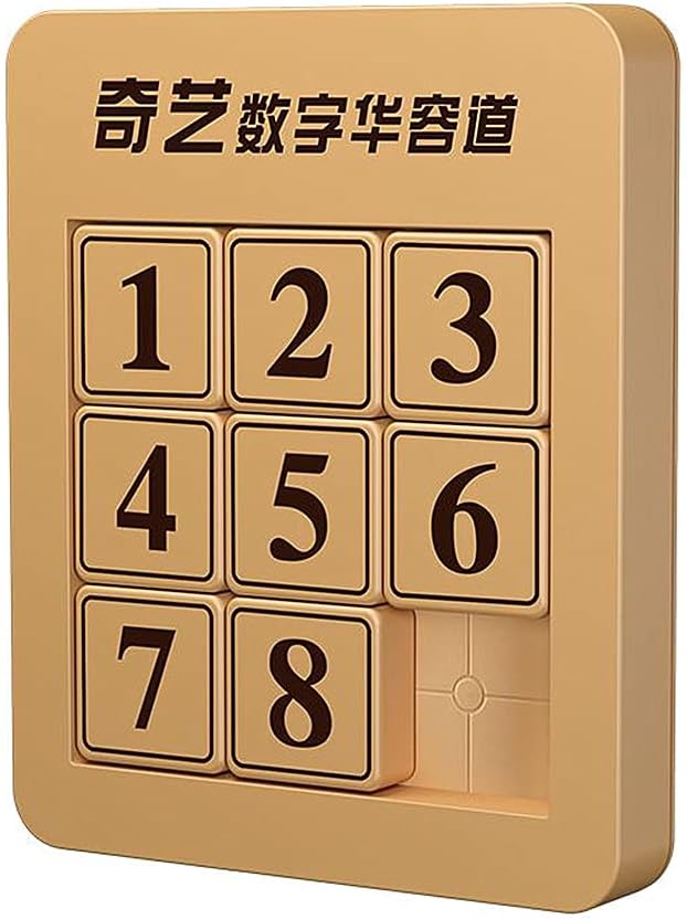 LiangCuber QY Toys 48 Klotski Puzzle Magnetic Sliding Number Puzzle ABS 7x7 Klotski Brain Teasers Toy Tangram Jigsaw Intelligence