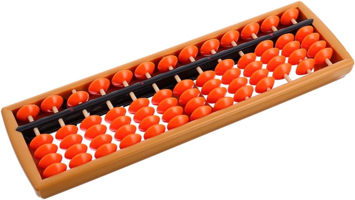 Toddmomy Chinese Abacus for Boys and Girls Portable Counting Tool for Arithmetic Simple Design for Preschool and Elementary Students