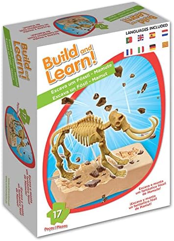 Science4you Triceratops Dinosaur Fossil Digging Kit - Excavate and Assemble 10 Dino Bones, Dinosaur Archeology and Paleontologist Toys, Games, Gifts for Boys and Girls Age 6 7 8 9 10+