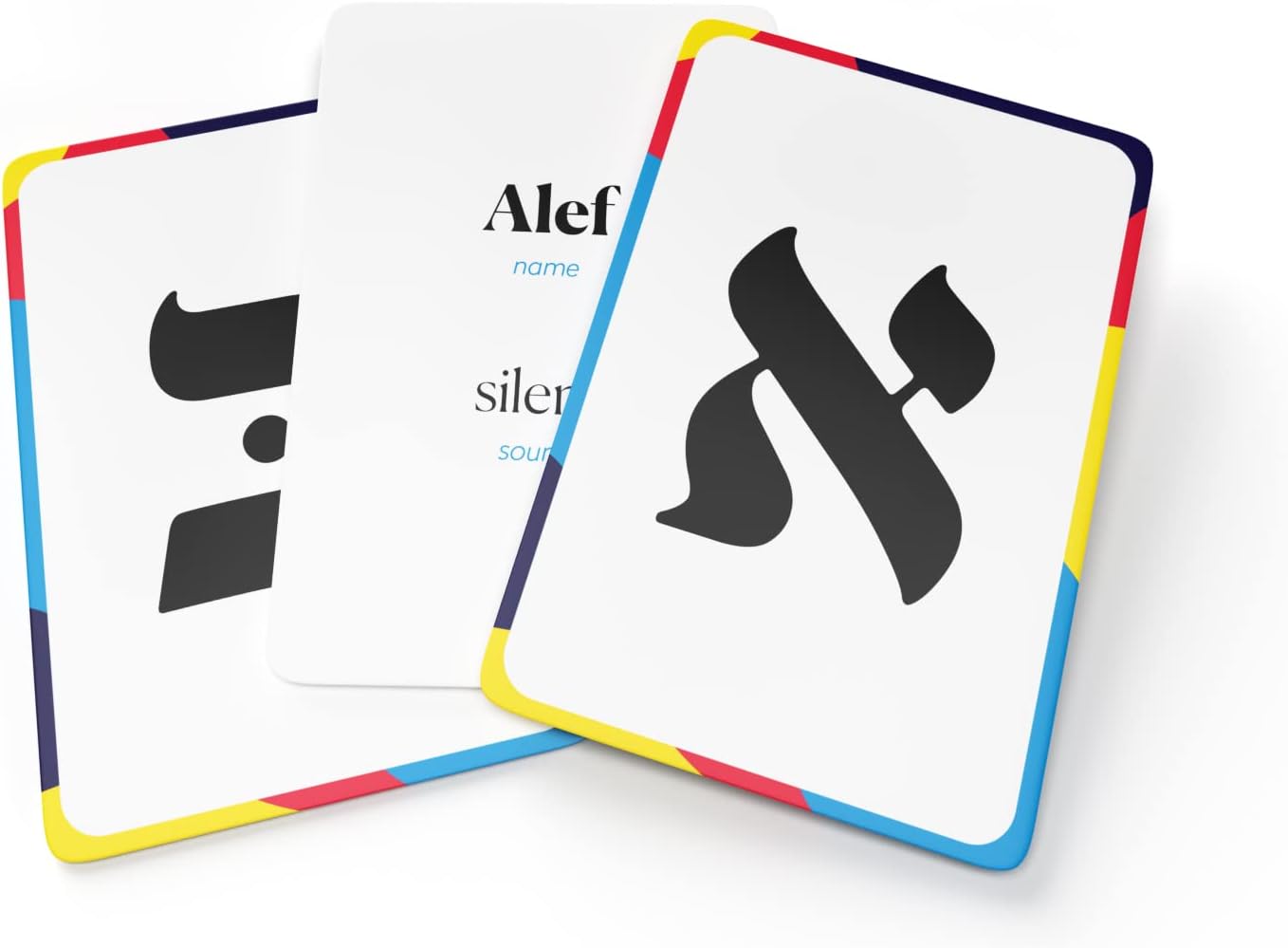 The Dreidel Company Alef Bet Flash Cards Aleph Beis Jewish Alphabet Flashcards (Single)
