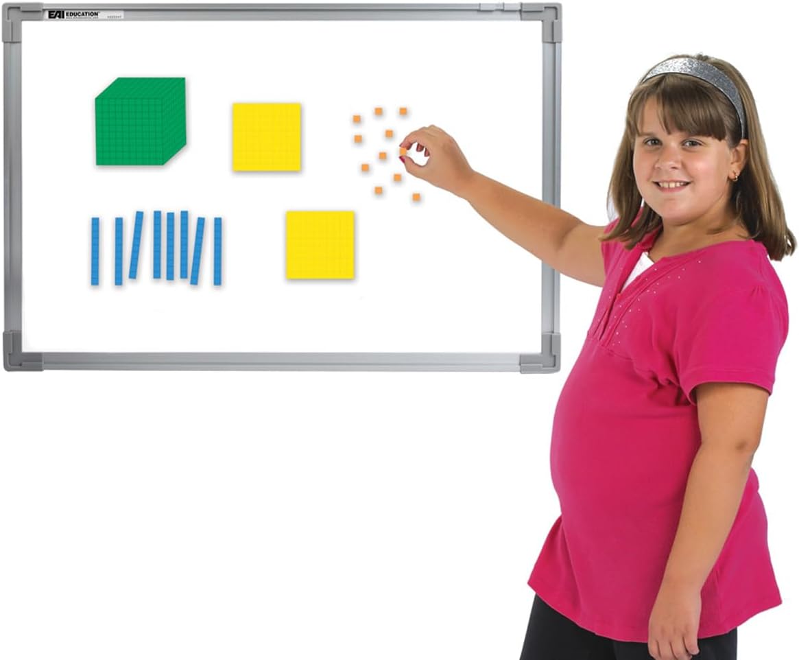 EAI Education Magnetic QuietShape® Foam Base Ten: Differentiated - Set of 53