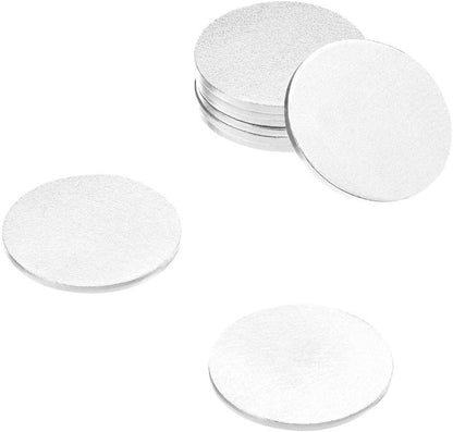 totalElement 3/4 Inch Steel Disc with 3M Adhesive, Blank Metal Strike Plates (60 Pack)