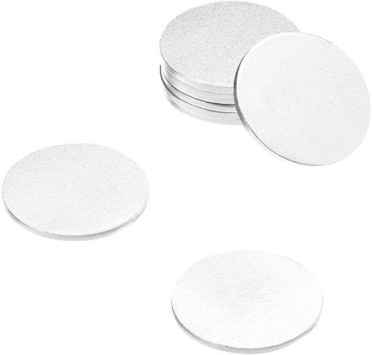 totalElement 3/4 Inch Steel Disc with 3M Adhesive, Blank Metal Strike Plates (60 Pack)