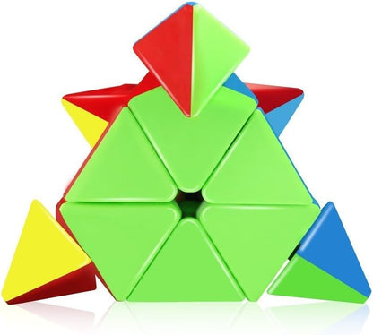 CFMOUR Speed Cube 3x3x3 - Moyu Meilong 3C, Stickerless Magic Cube 3x3, Fast Smooth Turning Vivid Colour 3D Puzzle Brain Toy Travel Games, Turns Quicker Than Original