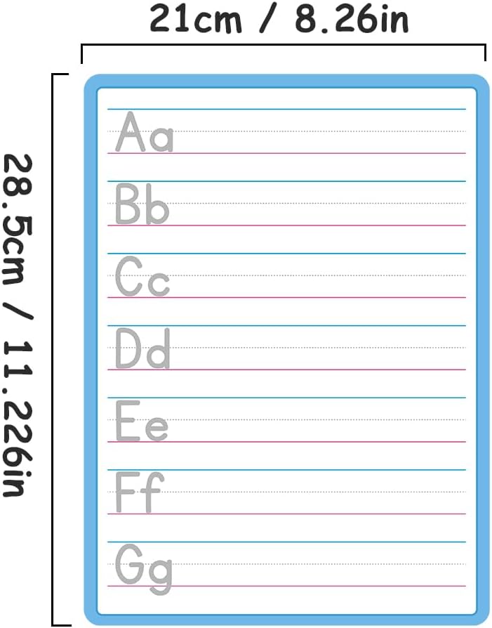Lachilly Double Sided Dry Erase Handwriting Practice Boards Fractions Learning Place Value from Billions to Decimal Numbers Math Grid Manipulative Lapboard for Students