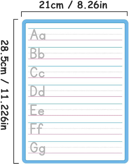 Lachilly Double Sided Dry Erase Handwriting Practice Boards Fractions Learning Place Value from Billions to Decimal Numbers Math Grid Manipulative Lapboard for Students