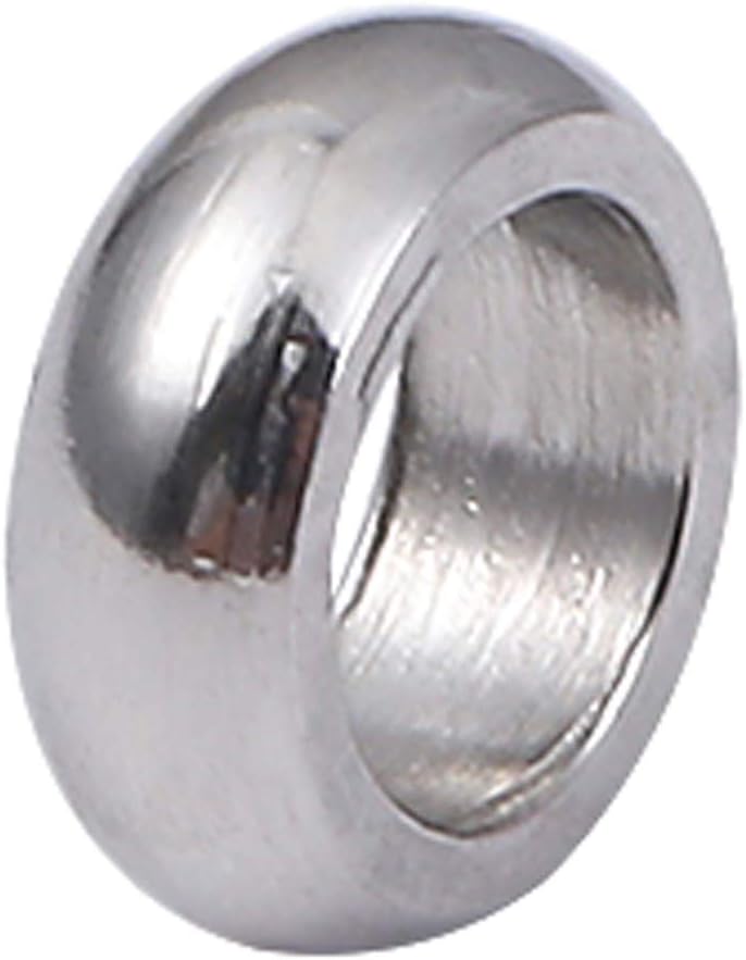 BEADIA Stainless Steel Spacer Beads 3x2.5mm Round Loose Charm Caps Beads for DIY Jewelry Making 100pcs with 1mm Hole