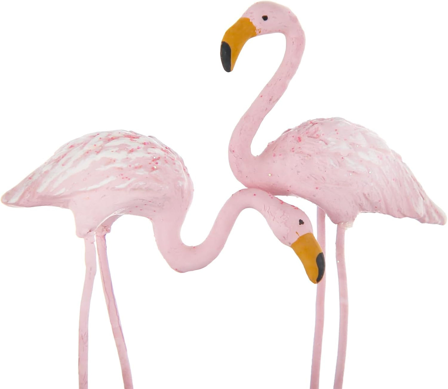 ANGELLOONG Pink Flamingo Snow Globe for Kids Girls, Originality 3D Flamingo Glitter Glass Snow Globes for Adults Women Christmas Valentines Home Decor, 100MM