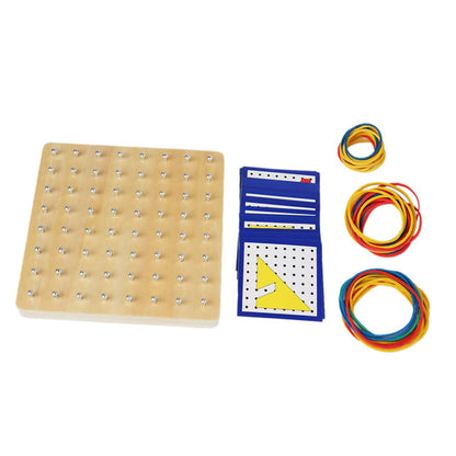 1Set Geoboard for Educational Pegboard for Primary Mathematics Shapes Creative Play for Classroom Home Learning Enhances Confidence Creativity