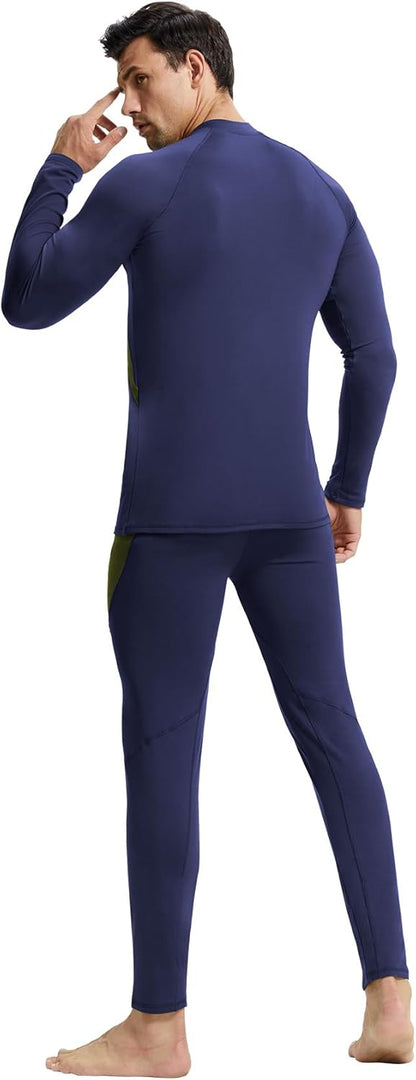 CL convallaria Thermal Underwear Long Johns Set Mens Winter Gift Hunting Gear Sport Base Layer Bottom Top - Colors A