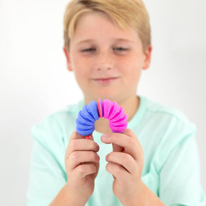 KRUMPLES Plungy Blue Sensory Suction Toy for Ages 10M+ | BPA-Free Silicone Fidget | Promotes Fine Motor Skills | Dishwasher Safe | Ideal Baby and Toddler Gift | Fun for All Ages