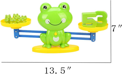 STEM Math Toy Educational Balance Game and Counting Frog Set for School Kids Years 3 4 5 6 7