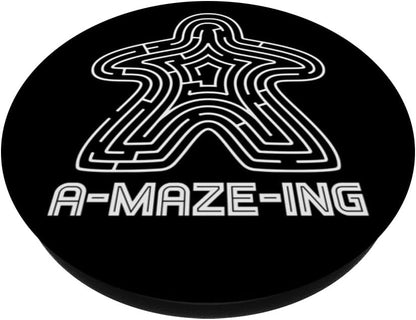 Meeple Maze for Board Game Lovers &Geeks,Tabletop Game Night PopSockets MagSafe PopGrip for iPhone