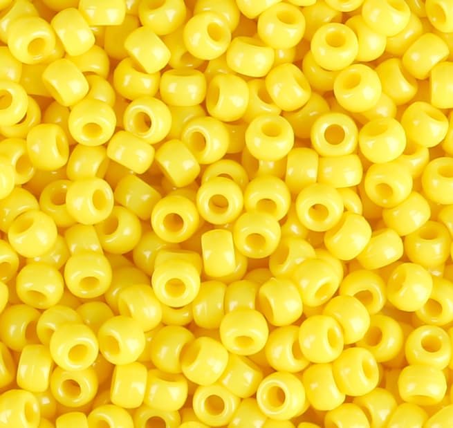 Red Pony Beads 1000Pcs 9mm Pony Beads Bulk Red Perler Beads for Friendship Bracelets Kandi Beads Hair Beads for Braids Beads for Crafts