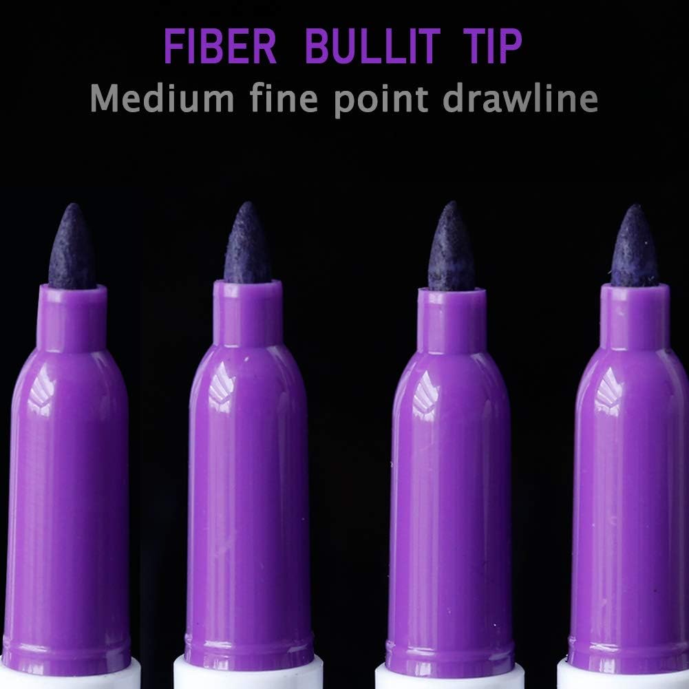 Volcanics Black Dry Erase Markers Low Odor Fine Whiteboard Markers Thin Box of 12
