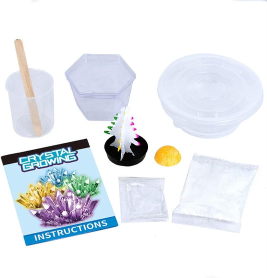 Kikumi Crystal Growing Christmas Tree, DIY Crystal Growing Kit for Scientific Experiment Kit, Scientist Toy