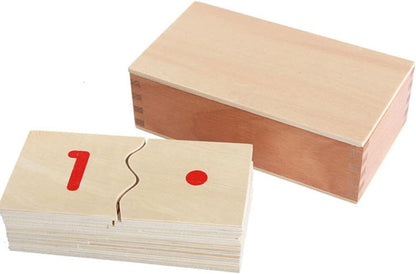 Montessori USA Montessori Math Materials Number Puzzle 1-10 for Preschool Early Learning Tool