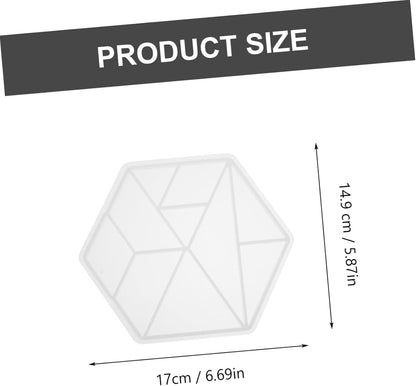 DECHOUS 3pcs Tangram Mold Silicone Molds for Resin Puzzles Geometric Shape Silicone Tray Kids Puzzle Crystal Tray DIY Art Creative Tangram Mould Jigsaw