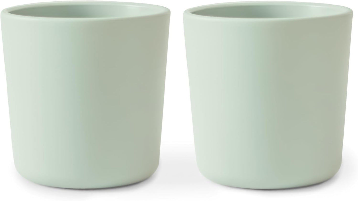 mushie Dinnerware Cups For Kids | Made in Denmark, Set of 2 (Ivory) - Colors B