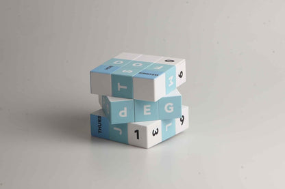 Calendar 3x3 Speed Cube, UV Printing Cube Magic Cube Educational Puzzles Toys for Kids,Beginners and Adults (Stickerless)