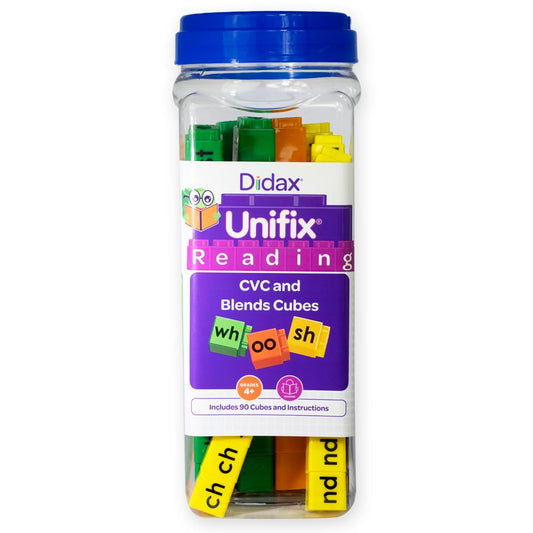 Didax Educational Resources Unifix Letter Blends Cubes Set Medium